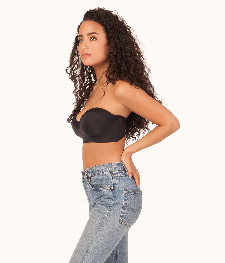 Wearlively Bras The No-Wire Strapless: Jet Black 5 Wearlively Bras The No-Wire Strapless: Jet Black