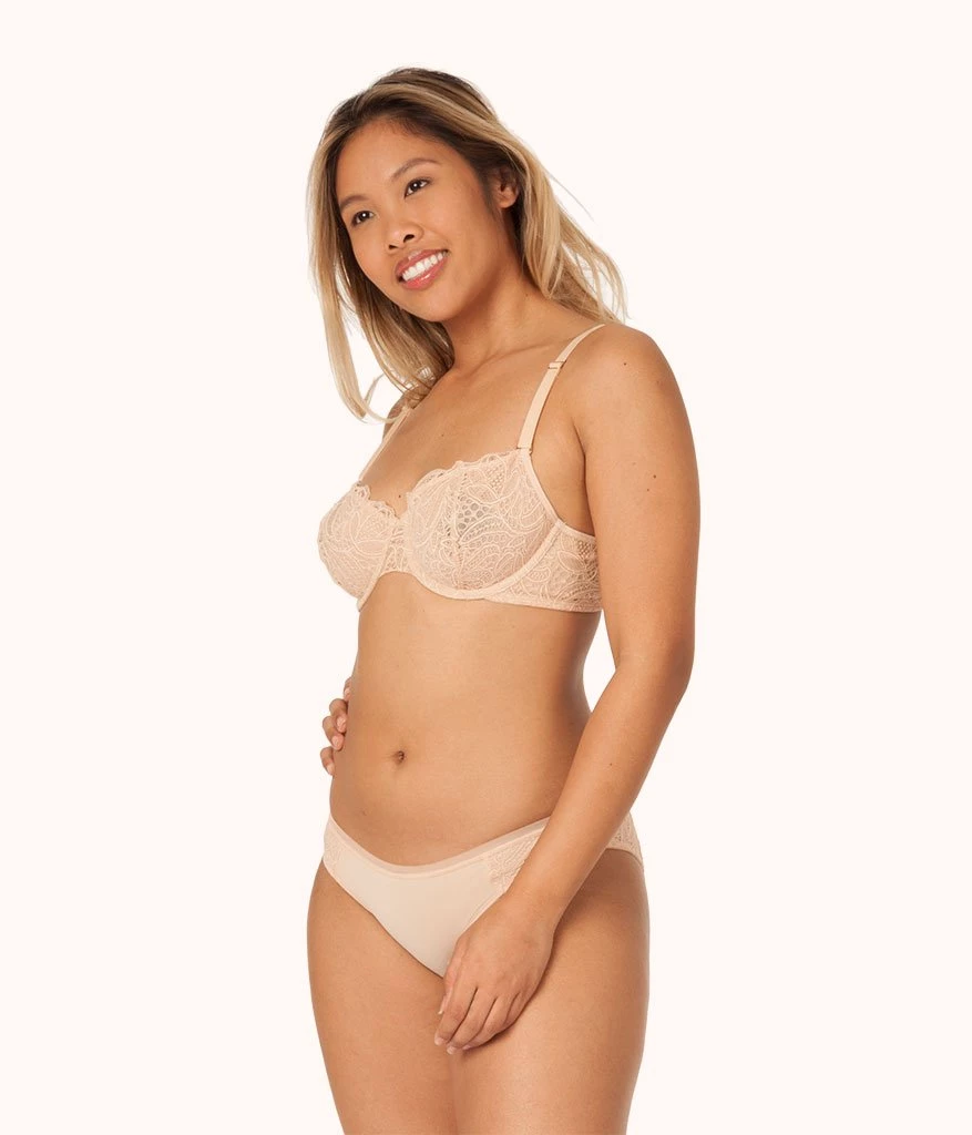 Wearlively Bras The Unlined Lace Bra: Toasted Almond 4 Wearlively Bras The Unlined Lace Bra: Toasted Almond