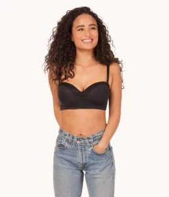 Wearlively Bras The No-Wire Strapless: Jet Black