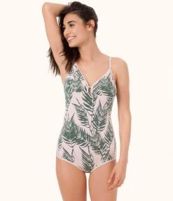 Wearlively The All-Day Bodysuit: Fresh Palm Print
