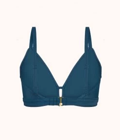 Wearlively The Ribbed Busty Swim Bralette: Teal Bay Categories