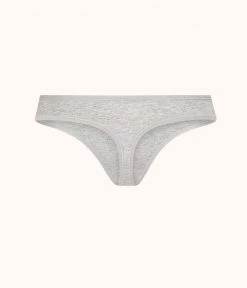 Wearlively Categories The Cotton Thong: Heather Gray