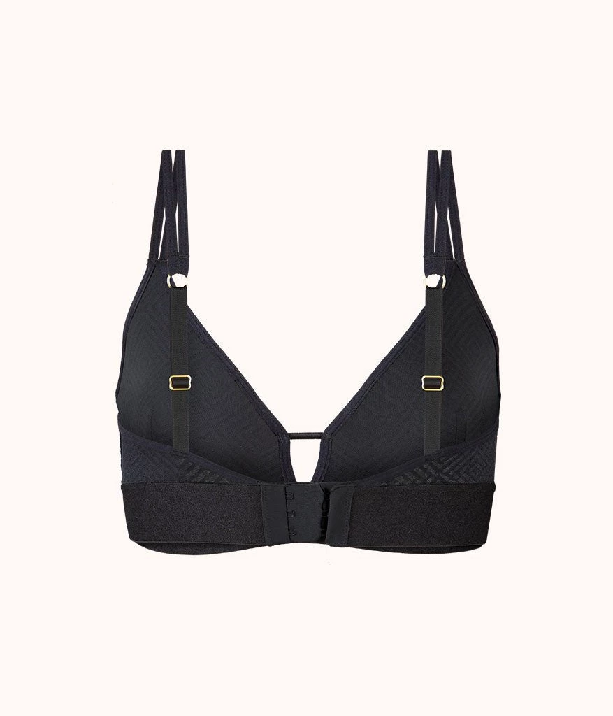 Wearlively Bras The Deco Mesh Bralette: Jet Black 7 Wearlively Bras The Deco Mesh Bralette: Jet Black