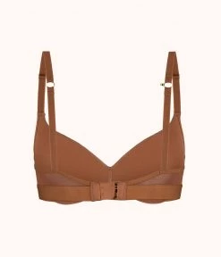 Wearlively The No-Wire Push-Up: Rich Clay Bras