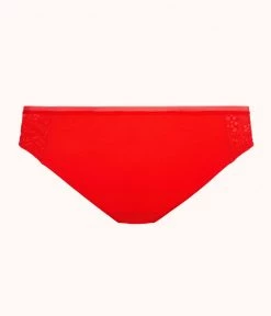 Wearlively Categories The Palm Lace Bikini: Tomato Red