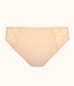 Wearlively The Lace High Waist Bikini: Toasted Almond