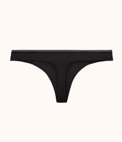 Wearlively The Palm Lace Thong: Jet Black Categories 11 Wearlively The Palm Lace Thong: Jet Black Categories