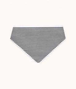 Wearlively Categories The Cotton Brief: Black/White Mini Stripe