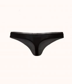 Wearlively Categories The No Show Thong: Jet Black