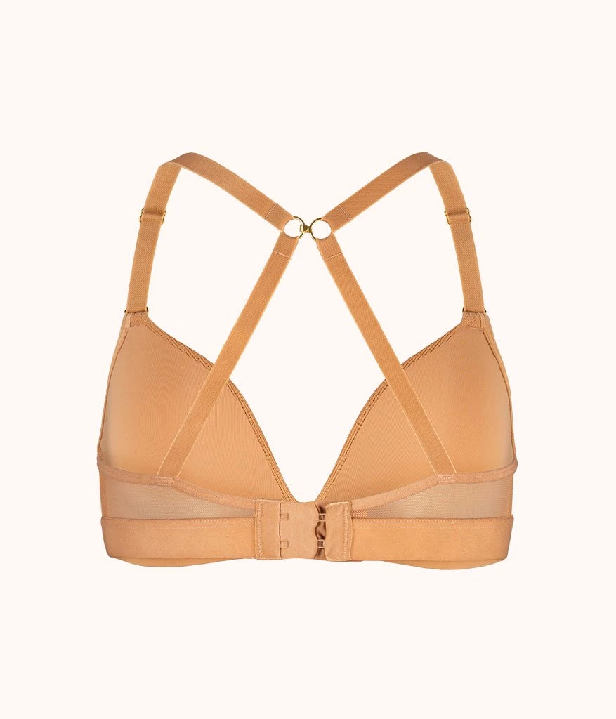 Wearlively Bras The Mesh Trim No-Wire: Warm Oak 9 Wearlively Bras The Mesh Trim No-Wire: Warm Oak