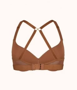 Wearlively The No-Wire Push-Up: Rich Clay Bras