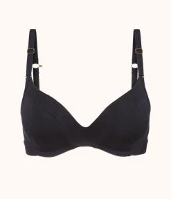 Wearlively The All-Day No-Wire Push-Up: Jet Black Bras