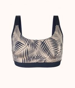 Wearlively The All-You Busty Bralette - Print: Navy Palm Print 10 Wearlively The All-You Busty Bralette - Print: Navy Palm Print