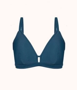Wearlively The Ribbed Busty Swim Bralette: Teal Bay Categories