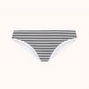 Wearlively The Cotton Bikini: Black/White Mini Stripe