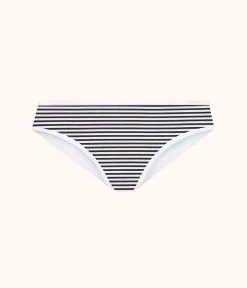 Wearlively The Cotton Bikini: Black/White Mini Stripe