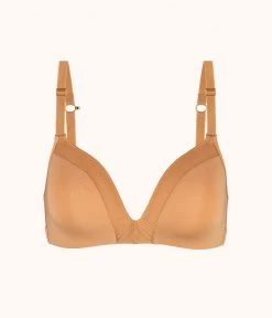 Wearlively Bras The Mesh Trim No-Wire: Warm Oak 13 Wearlively Bras The Mesh Trim No-Wire: Warm Oak