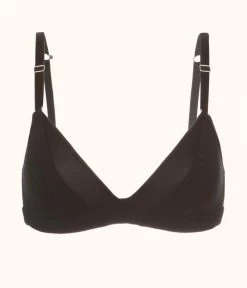 Wearlively Bras The All-Day Deep V No-Wire: Jet Black