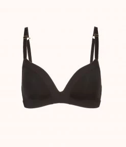 Wearlively The Mesh Trim No-Wire: Jet Black Bras 11 Wearlively The Mesh Trim No-Wire: Jet Black Bras