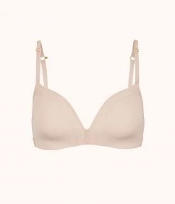 Wearlively Bras The Mesh Trim No-Wire: Toasted Almond