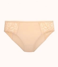 Wearlively The Lace High Waist Bikini: Toasted Almond