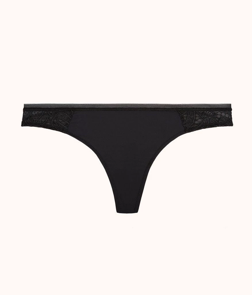 Wearlively The Palm Lace Thong: Jet Black Categories 6 Wearlively The Palm Lace Thong: Jet Black Categories