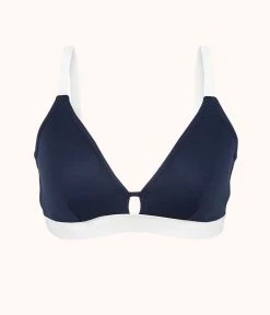 Wearlively Categories The Busty Bralette: Navy/White
