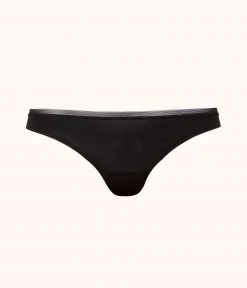 Wearlively Categories The No Show Thong: Jet Black