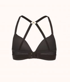 Wearlively The Mesh Trim No-Wire: Jet Black Bras 12 Wearlively The Mesh Trim No-Wire: Jet Black Bras